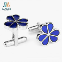Top Sell High Quality Enamel Custom Flower Cufflink for Promotional Gift